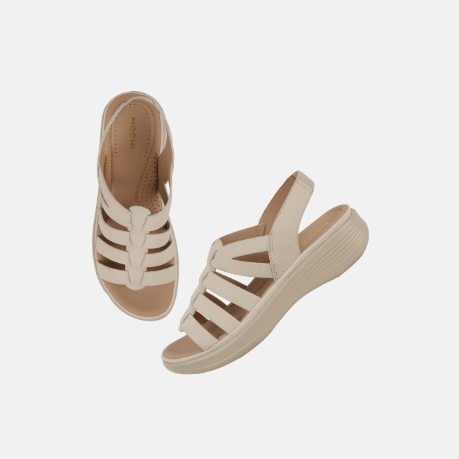 Mochi Women Off-white Casual Sandals (SKU: 33-1227-66-39)