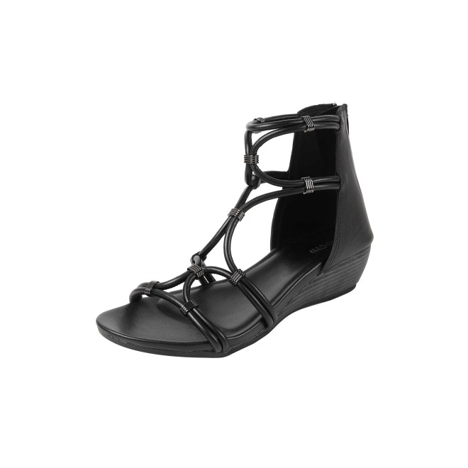 Mochi Women Black Casual Gladiators (SKU: 33-1229-11-36)