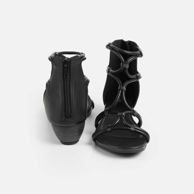 Mochi Women Black Casual Gladiators (SKU: 33-1229-11-36)