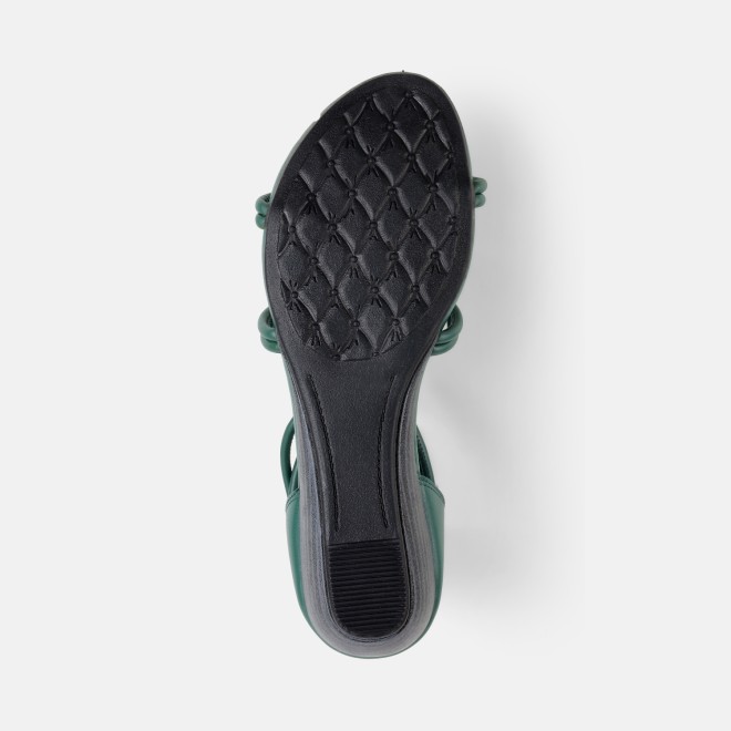 Mochi Women Green Casual Gladiators (SKU: 33-1229-21-36)