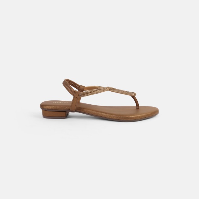 Mochi Women Antic-gold Casual Sandals (SKU: 33-1233L-28-42)