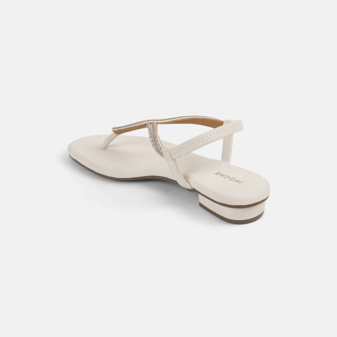 Mochi Women White Casual Sandals (SKU: 33-1233L-16-42)
