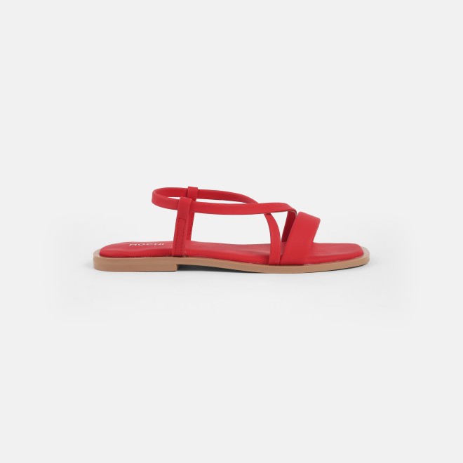 Mochi Women Red Casual Sandals (SKU: 33-1234-18-36)