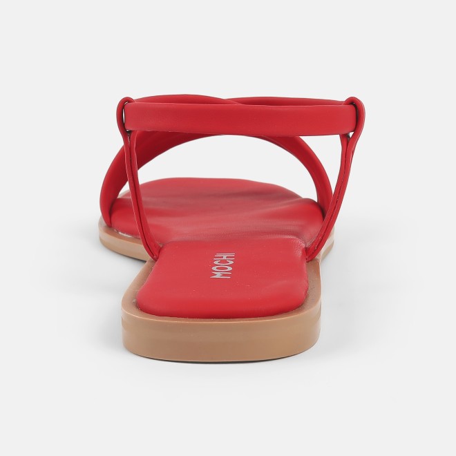 Mochi Women Red Casual Sandals (SKU: 33-1234-18-36)