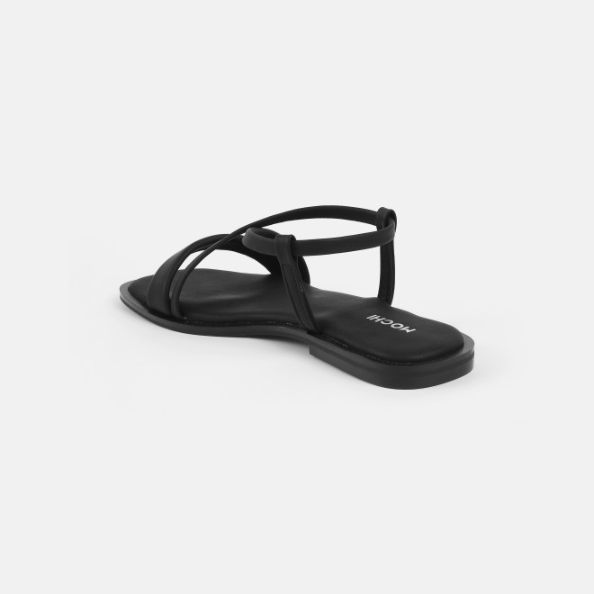 Mochi Women Black Casual Sandals (SKU: 33-1234-11-36)