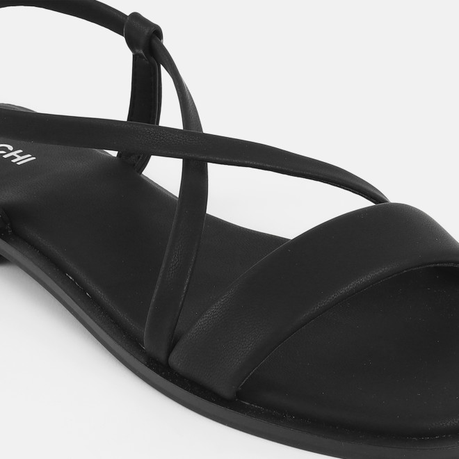 Mochi Women Black Casual Sandals (SKU: 33-1234-11-36)