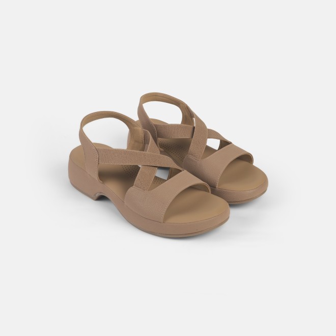 Mochi Women Beige Casual Sandals (SKU: 33-1237-20-37)