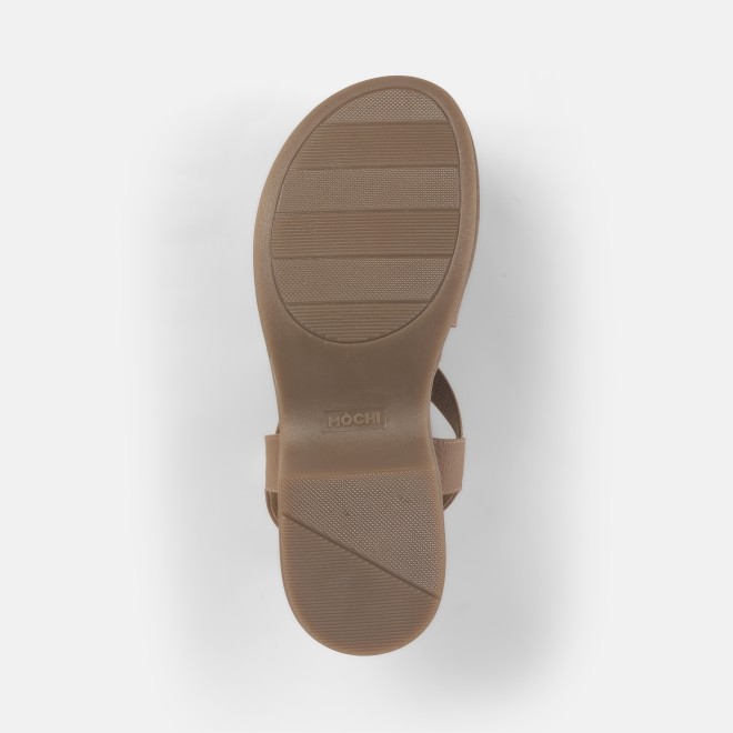 Mochi Women Beige Casual Sandals (SKU: 33-1237-20-37)