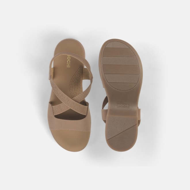 Mochi Women Beige Casual Sandals (SKU: 33-1237-20-37)