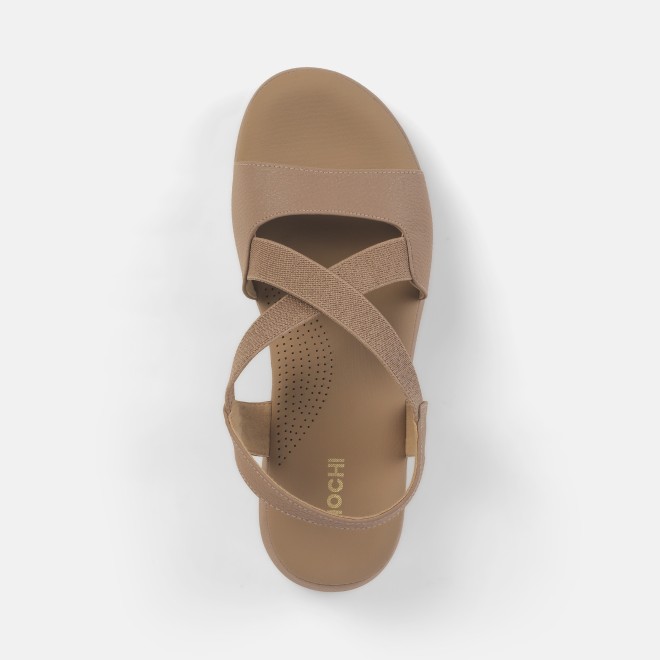 Mochi Women Beige Casual Sandals (SKU: 33-1237-20-37)