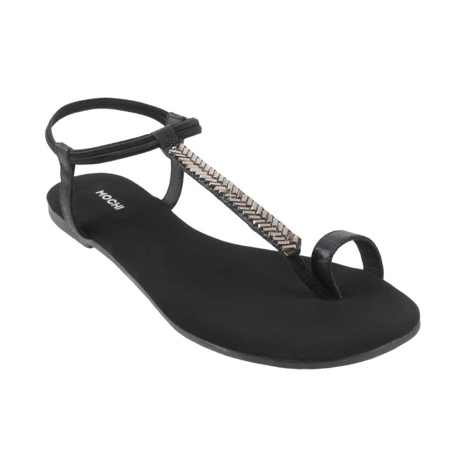 Mochi Women Black Casual Sandals (SKU: 33-1241-11-36)