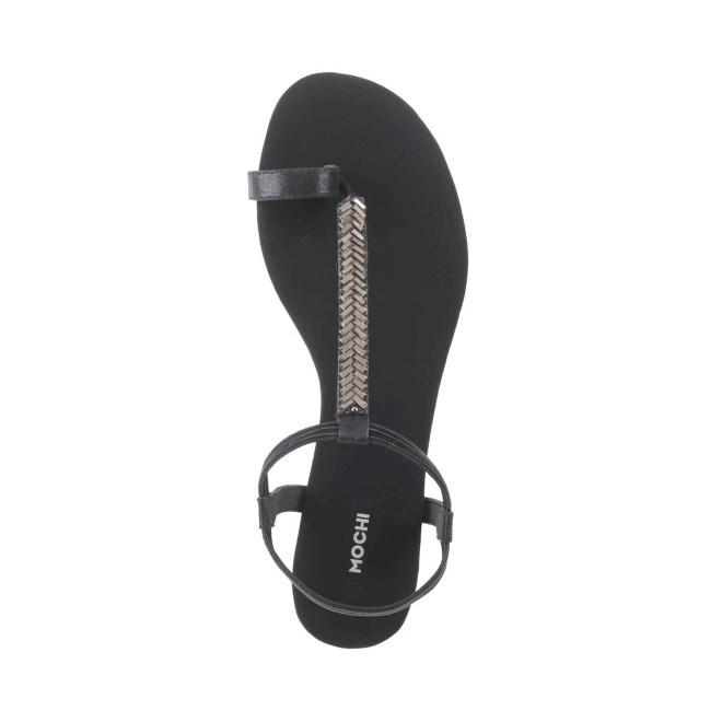 Mochi Women Black Casual Sandals (SKU: 33-1241-11-36)