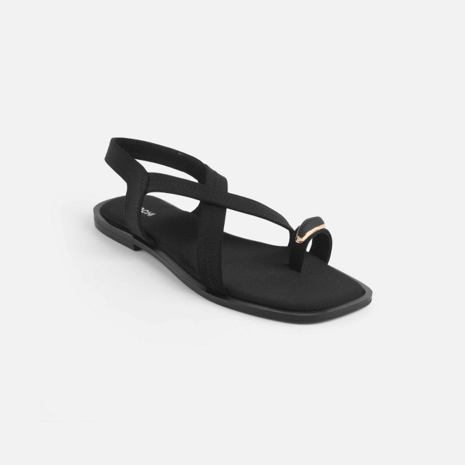 Mochi Women Black Casual Sandals (SKU: 33-1256-11-36)