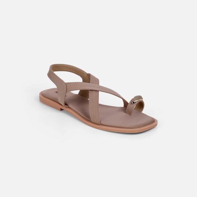 Mochi Women Beige Casual Sandals (SKU: 33-1256-20-38)