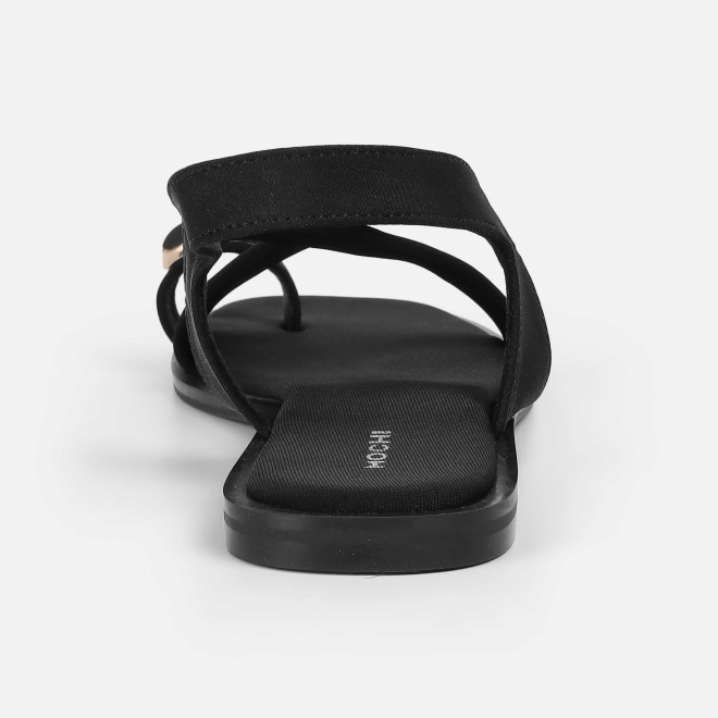 Mochi Women Black Casual Sandals (SKU: 33-1256-11-36)