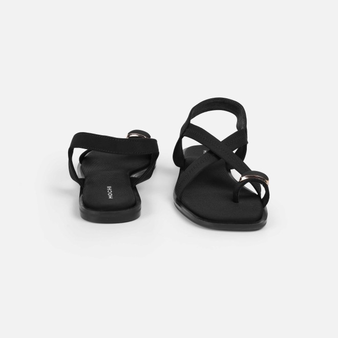Mochi Women Black Casual Sandals (SKU: 33-1256-11-36)