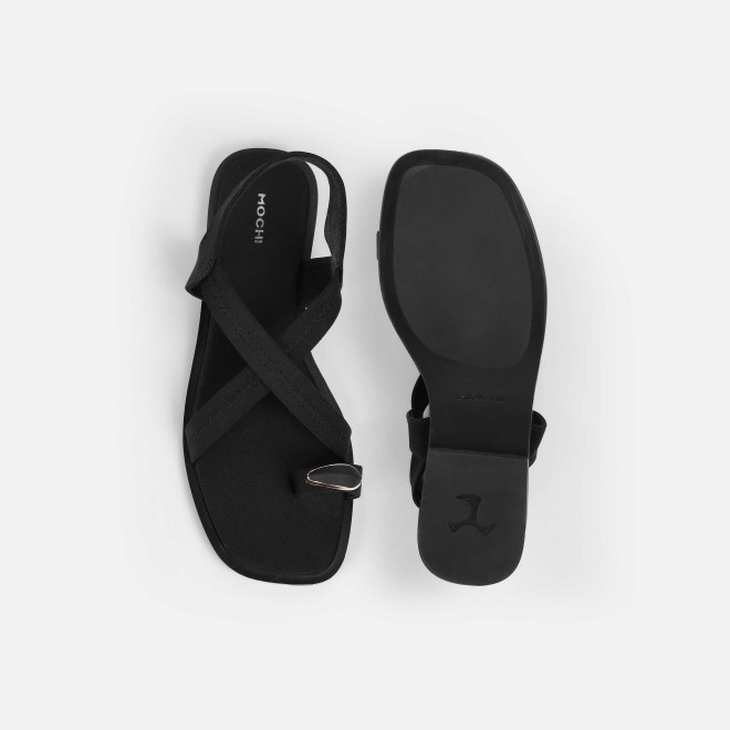 Mochi Women Black Casual Sandals (SKU: 33-1256-11-36)