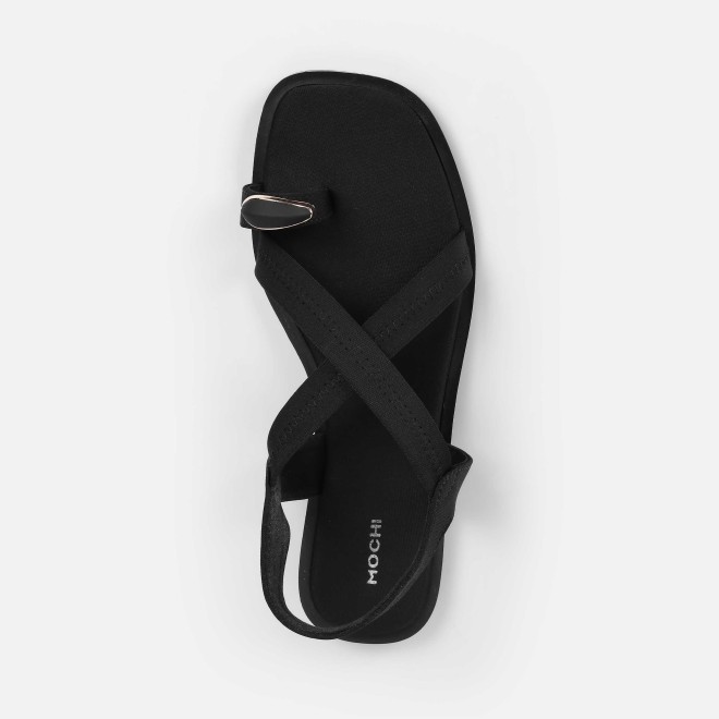 Mochi Women Black Casual Sandals (SKU: 33-1256-11-36)