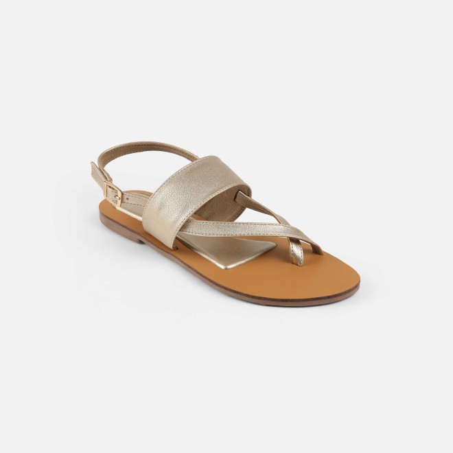 Mochi Women Gold Casual Sandals (SKU: 33-1260-15-36)