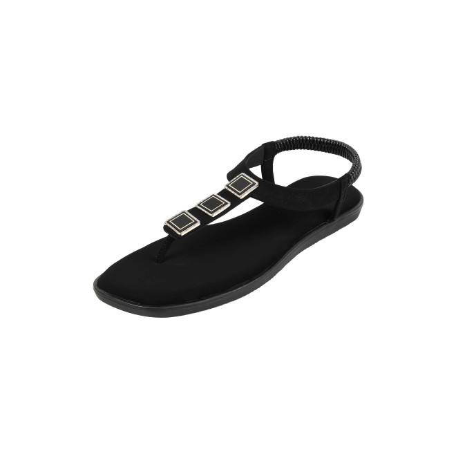 Mochi Women Black Casual Sandals (SKU: 33-1286-11-36)