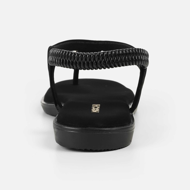 Mochi Women Black Casual Sandals (SKU: 33-1286-11-36)