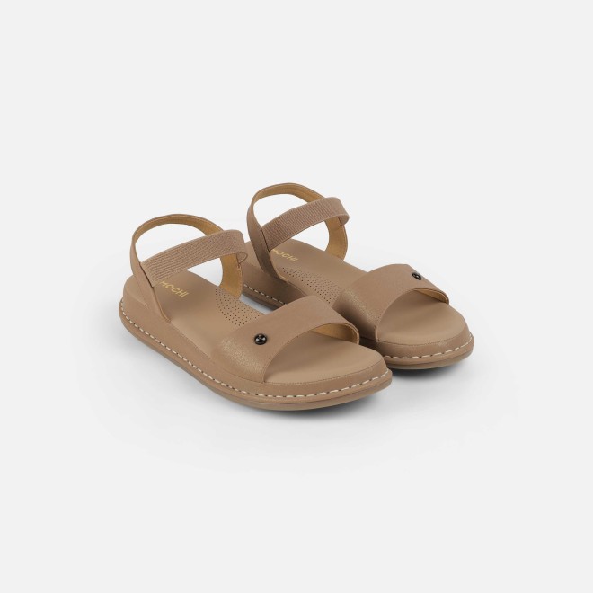 Mochi Women Beige Casual Sandals (SKU: 33-1291-20-39)