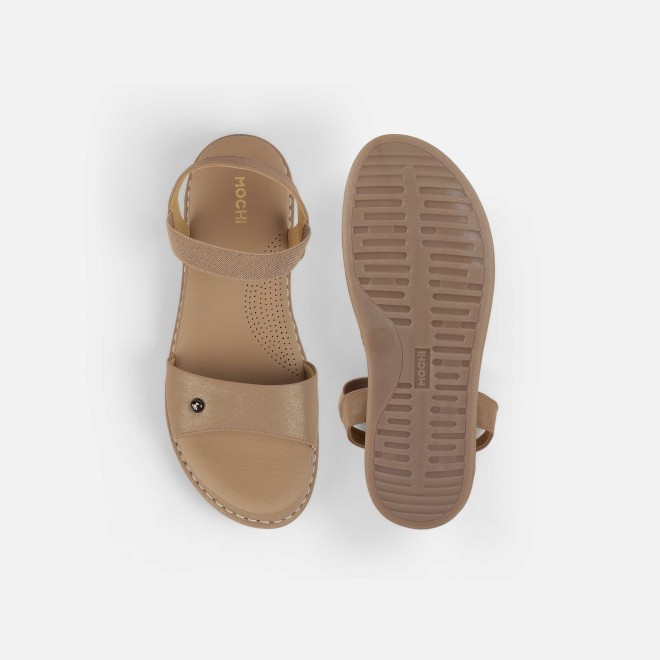 Mochi Women Beige Casual Sandals (SKU: 33-1291-20-39)