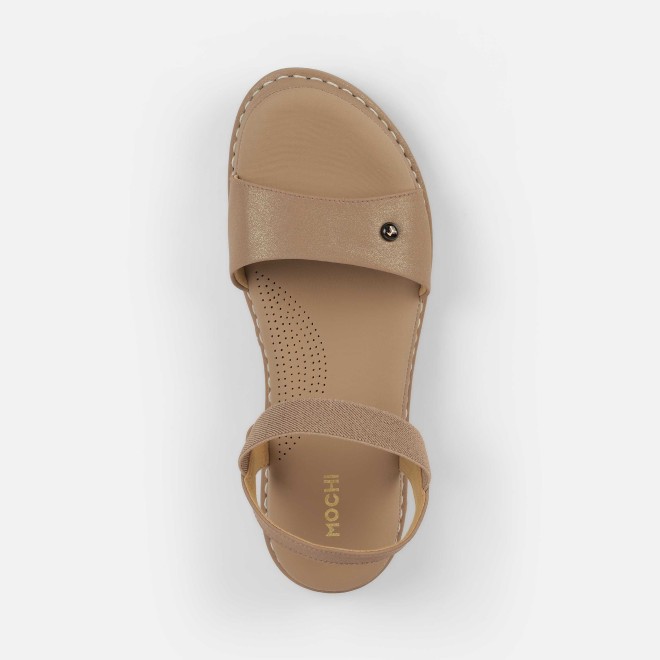 Mochi Women Beige Casual Sandals (SKU: 33-1291-20-39)