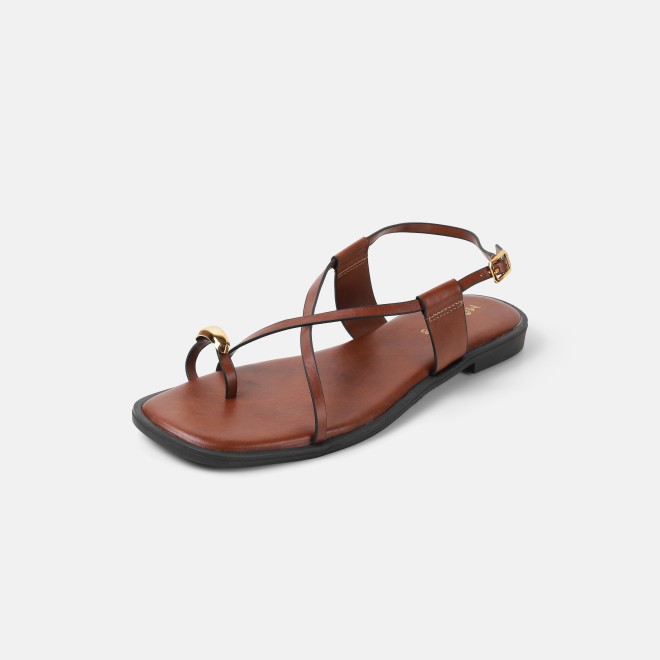Mochi Women Tan Casual Sandals (SKU: 33-1299-23-36)