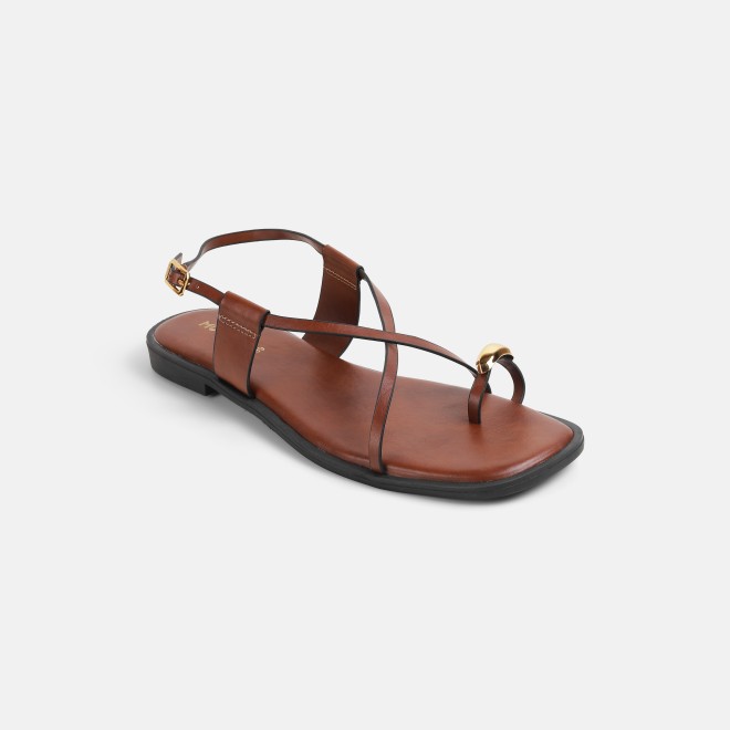 Mochi Women Tan Casual Sandals (SKU: 33-1299-23-36)