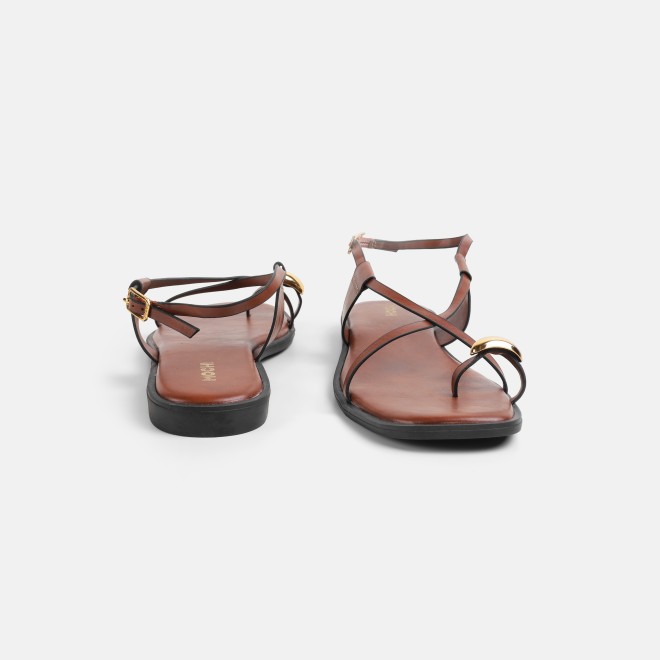 Mochi Women Tan Casual Sandals (SKU: 33-1299-23-36)