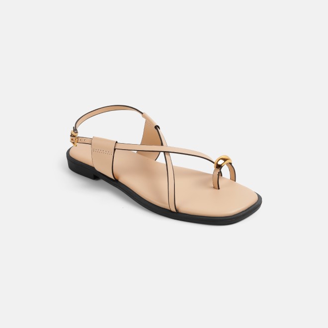 Mochi Women Beige Casual Sandals (SKU: 33-1299L-20-42)