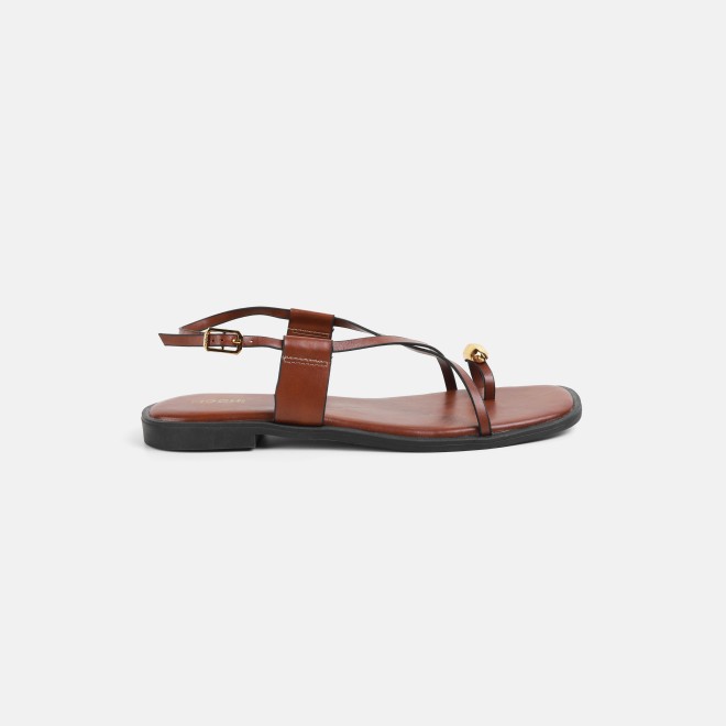 Mochi Women Tan Casual Sandals (SKU: 33-1299L-23-42)