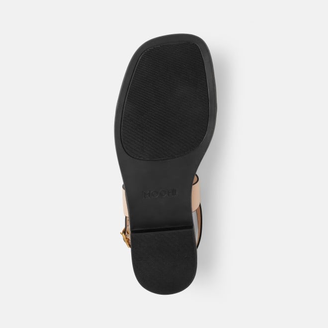 Mochi Women Beige Casual Sandals (SKU: 33-1299L-20-42)