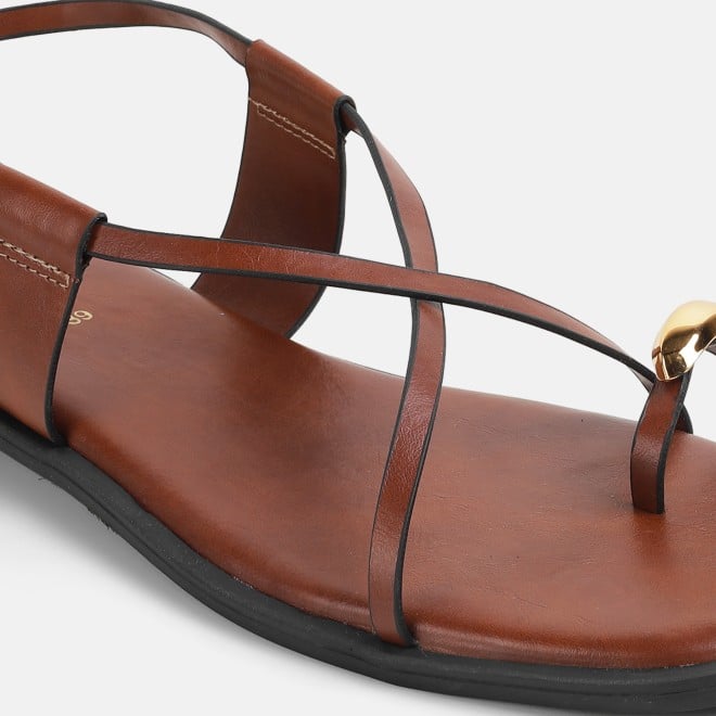 Mochi Women Tan Casual Sandals (SKU: 33-1299L-23-42)
