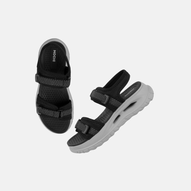 Mochi Women Black Casual Sandals (SKU: 33-1307-11-38)