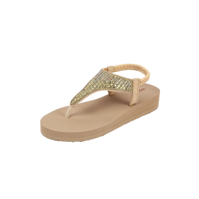 Mochi Women Beige Casual Sandals (SKU: 33-1310-20-36)