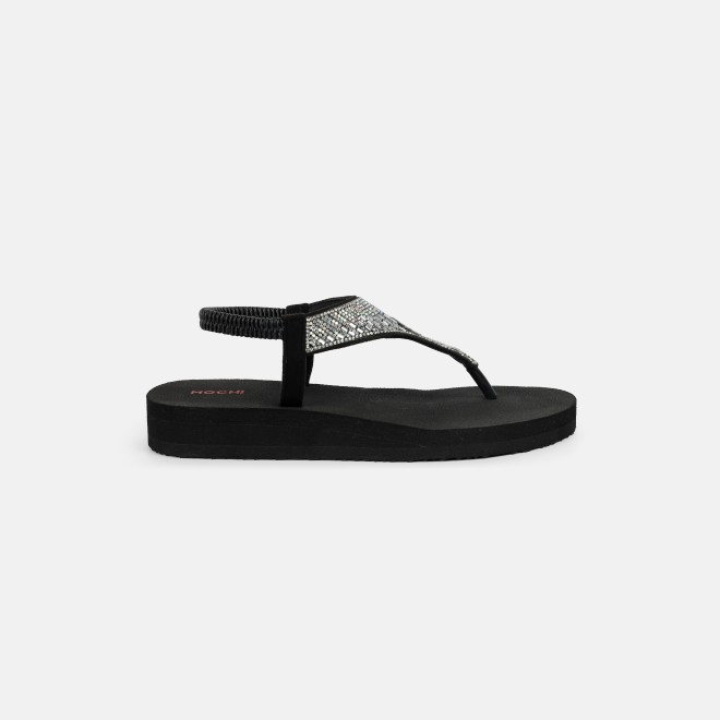 Mochi Women Black Casual Sandals (SKU: 33-1310-11-36)