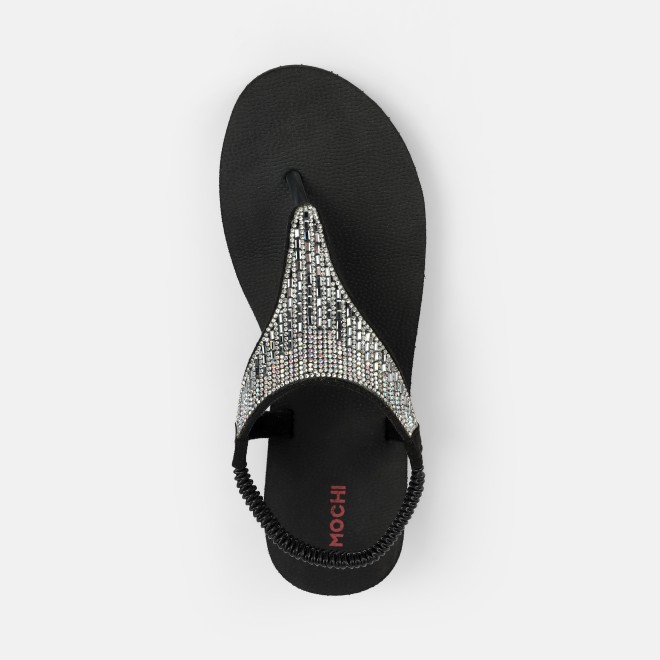 Mochi Women Black Casual Sandals (SKU: 33-1310-11-36)