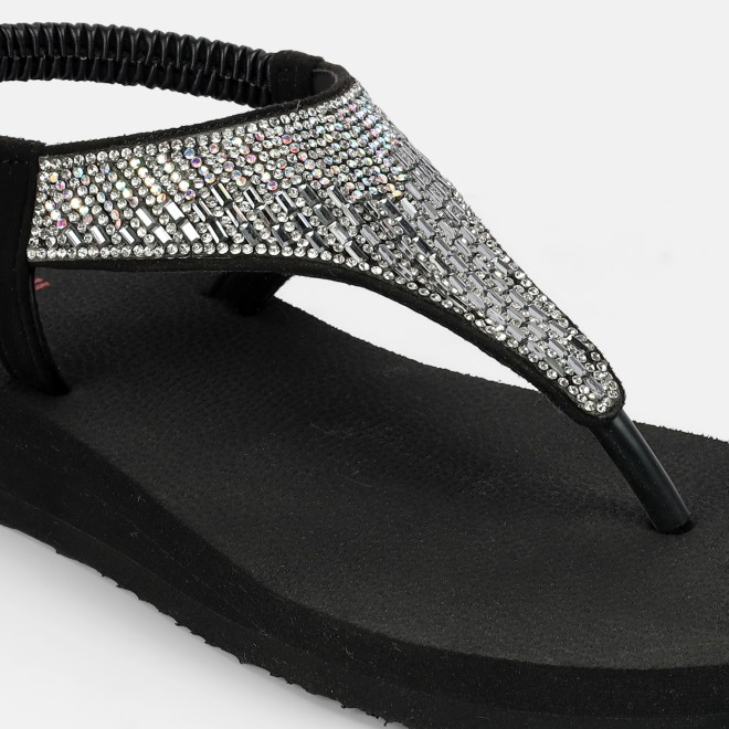 Mochi Women Black Casual Sandals (SKU: 33-1310-11-36)