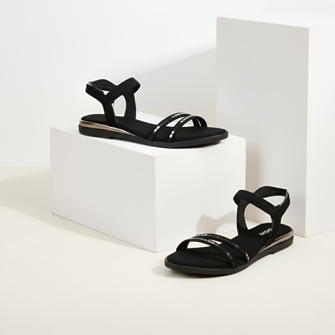 Mochi Women Black Casual Sandals (SKU: 33-1329-11-36)