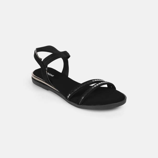 Mochi Women Black Casual Sandals (SKU: 33-1329-11-36)