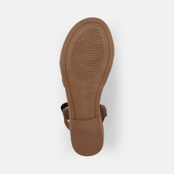 Mochi Women Brown Casual Sandals (SKU: 33-1329-12-36)
