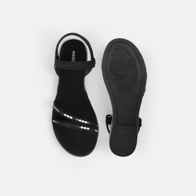 Mochi Women Black Casual Sandals (SKU: 33-1329-11-36)
