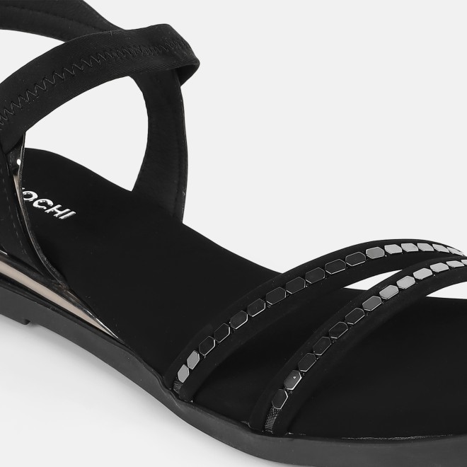 Mochi Women Black Casual Sandals (SKU: 33-1329-11-36)