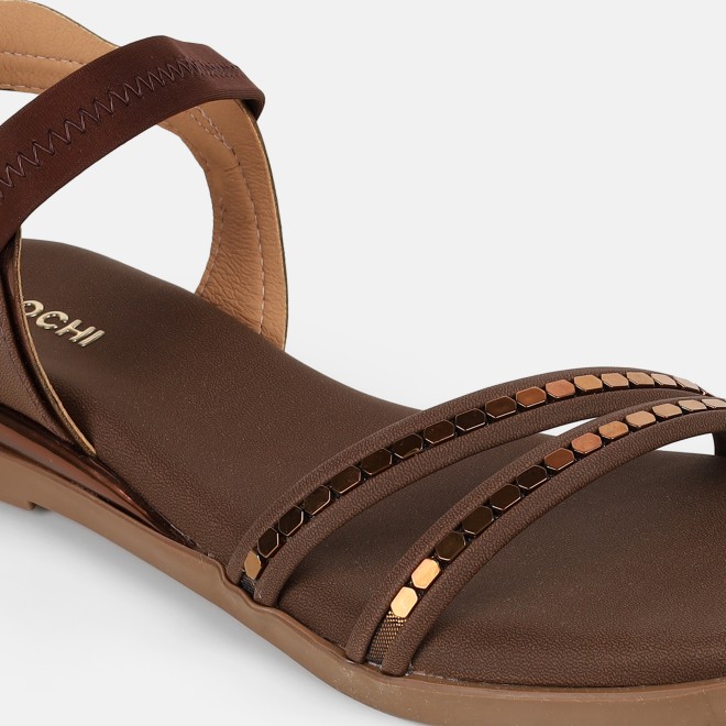 Mochi Women Brown Casual Sandals (SKU: 33-1329-12-36)