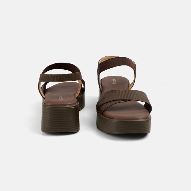 Mochi Women Brown Casual Sandals (SKU: 33-1338-12-36)