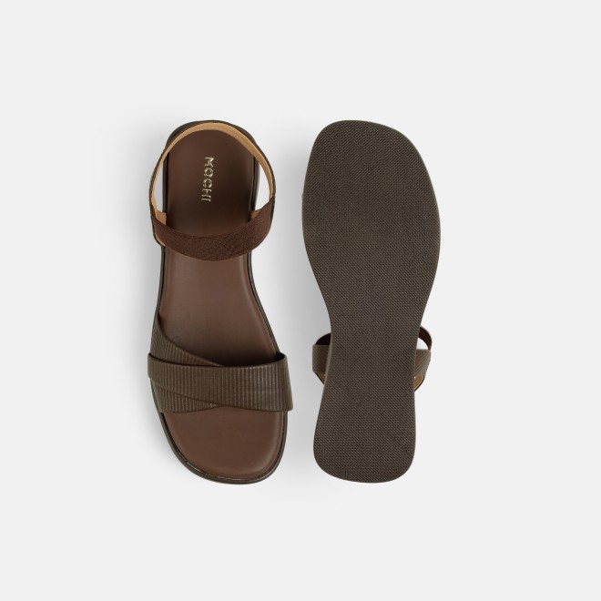 Mochi Women Brown Casual Sandals (SKU: 33-1338-12-36)
