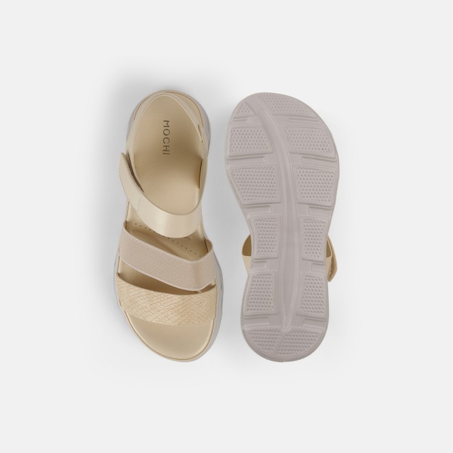 Mochi Women Yellow Casual Sandals (SKU: 33-1339-33-36)
