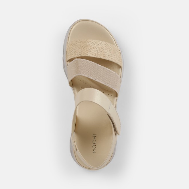 Mochi Women Yellow Casual Sandals (SKU: 33-1339-33-36)